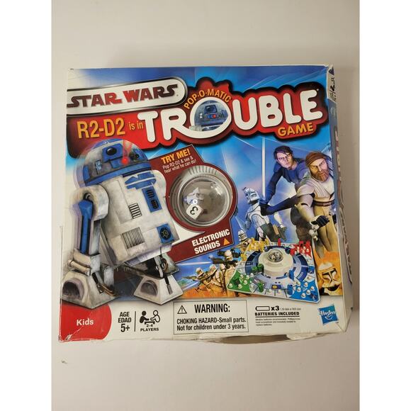 Star Wars R2-D2 is in Trouble Game - Pop-O-Matic Electronic Sounds - Open Box - Picture 1 of 2